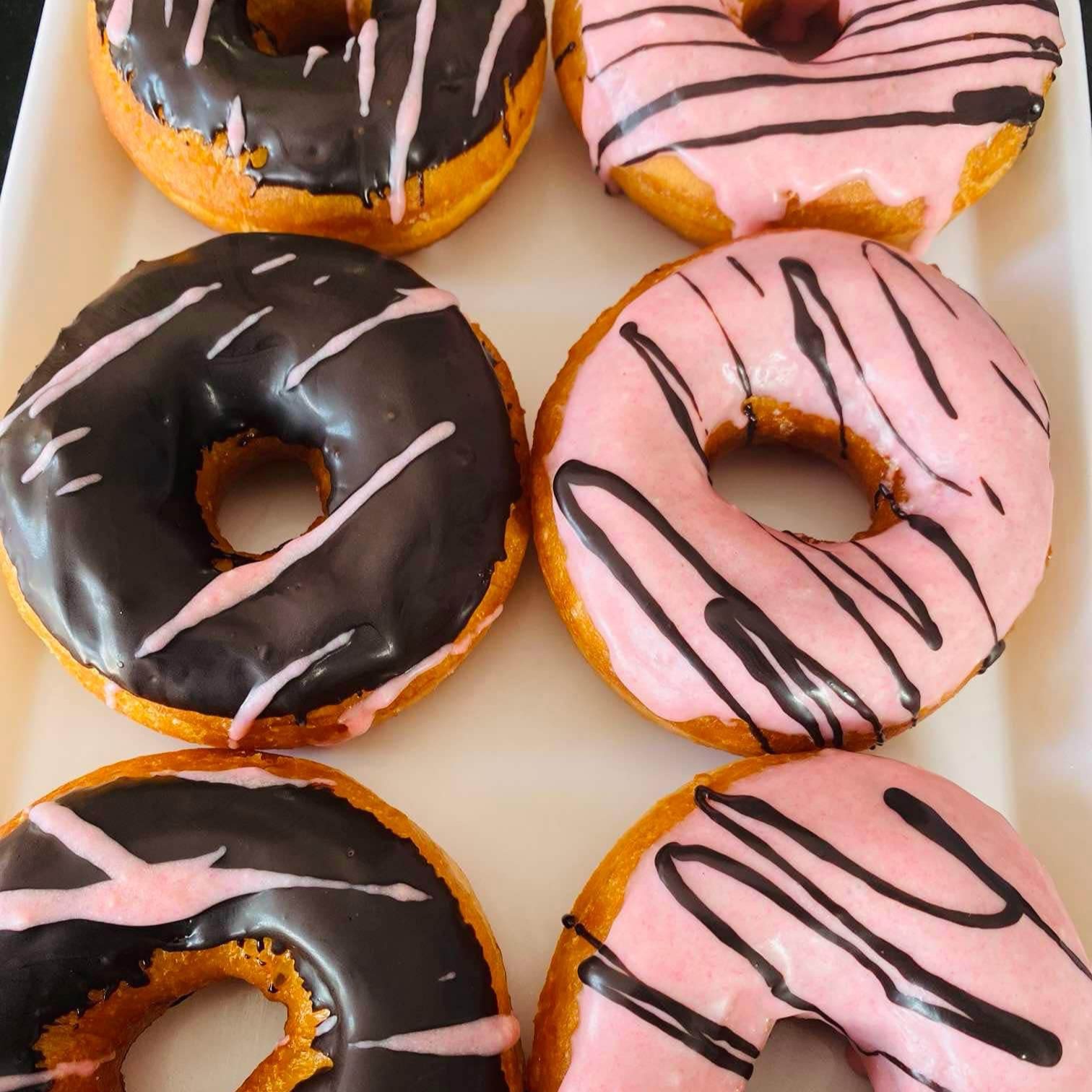 small pieces of baked dessert in different shapes and ingredients